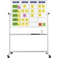 magnetoplan Scrumboard XL-Set inkl. Zubehör Tafel-BxH 1800 x 1200 mm, mobil
