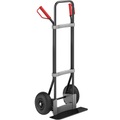 EUROKRAFT Stahl-Sackkarre, schwarz Schaufel-BxT 450 x 160 mm, schwarz Luftbereifung