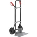 EUROKRAFT Stahl-Sackkarre, schwarz Schaufel-BxT 450 x 350 mm, verzinkt Luftbereifung, ab 5 Stk