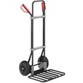 EUROKRAFT Stahl-Sackkarre, schwarz Paketschaufel-BxT 430 x 450 mm, schwarz Luftbereifung