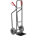 EUROKRAFT Sackkarre GO mit Kufen, schwarz Schaufel-BxT 280 x 250 mm, schwarz PU-Bereifung