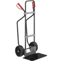 EUROKRAFT Sackkarre GO mit Kufen, schwarz Schaufel-BxT 450 x 350 mm, schwarz Vollgummibereifung