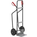 EUROKRAFT Sackkarre GO mit Kufen, schwarz Schaufel-BxT 280 x 250 mm, verzinkt Luftbereifung