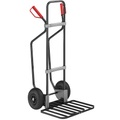 EUROKRAFT Sackkarre GO mit Kufen, schwarz Paketschaufel-BxT 430 x 450 mm, schwarz Luftbereifung