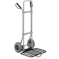 EUROKRAFT Stahl-Sackkarre, verzinkt Paketschaufel-BxT 430 x 450 mm, schwarz, mit Griff PU-Bereifung, ab 2 Stk