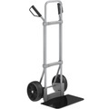 EUROKRAFT Stahl-Sackkarre, verzinkt Schaufel-BxT 450 x 350 mm, schwarz Vollgummibereifung, ab 5 Stk