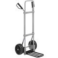 EUROKRAFT Stahl-Sackkarre, verzinkt Paketschaufel-BxT 430 x 250 mm, schwarz Vollgummibereifung