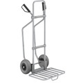 EUROKRAFT Sackkarre GO mit Kufen, verzinkt Paketschaufel-BxT 430 x 450 mm, verzinkt, mit Griff PU-Bereifung