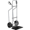 EUROKRAFT Sackkarre GO mit Kufen, verzinkt Schaufel-BxT 450 x 350 mm, schwarz Vollgummibereifung