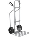 EUROKRAFT Sackkarre GO mit Kufen, verzinkt Paketschaufel-BxT 430 x 450 mm, verzinkt Vollgummibereifung