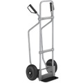 EUROKRAFT Sackkarre GO mit Kufen, verzinkt Schaufel-BxT 280 x 140 mm, schwarz Luftbereifung