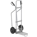 EUROKRAFT Sackkarre GO mit Kufen, verzinkt Paketschaufel-BxT 430 x 250 mm, Alu, mit Griff Luftbereifung, ab 5 Stk