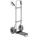 EUROKRAFT Aluminium-Sackkarre GO Paketschaufel-BxT 430 x 250 mm, schwarz, mit Griff PU-Bereifung, ab 5 Stk