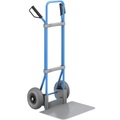 EUROKRAFT Sackkarre GO, blau Schaufel-BxT 450 x 500 mm, verzinkt PU-Bereifung, ab 2 Stk