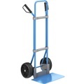EUROKRAFT Sackkarre GO, blau Schaufel-BxT 450 x 350 mm, blau Vollgummibereifung