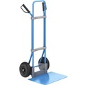 EUROKRAFT Sackkarre GO, blau Schaufel-BxT 450 x 500 mm, blau Luftbereifung