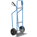 EUROKRAFT Sackkarre mit Kufen, blau Schaufel-BxT 450 x 160 mm, verzinkt Vollgummibereifung, ab 5 Stk
