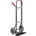 EUROKRAFT Stahl-Sackkarre, schwarz Schaufel-BxT 450 x 160 mm, schwarz PU-Bereifung, ab 5 Stk