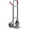 EUROKRAFT Stahl-Sackkarre, schwarz Schaufel-BxT 280 x 250 mm, verzinkt PU-Bereifung