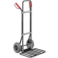 EUROKRAFT Stahl-Sackkarre, schwarz Paketschaufel-BxT 430 x 450 mm, schwarz PU-Bereifung, ab 2 Stk