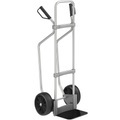 EUROKRAFT Aluminium-Sackkarre GO mit Kufen Schaufel-BxT 280 x 250 mm, schwarz Vollgummibereifung, ab 5 Stk