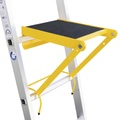 Guenzburger Einhängepodest Tritt / Ablage für Sprossenleitern pulverbeschichtet, LxB 375 x 282 mm