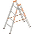 Sprossen-Stehleiter beidseitig begehbar 2 x 4 Sprossen