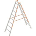 Sprossen-Stehleiter beidseitig begehbar 2 x 8 Sprossen