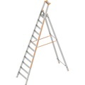 Stufen-Stehleiter einseitig begehbar 12 Stufen inkl. Plattform