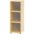 ANNY-AC - Regal mit Akustik-Rückwand HxBxT 1100 x 400 x 400 mm, 2 Fachböden Ahorn-Dekor