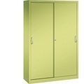 CP ACURADO Schiebetürenschrank 3 Fachböden, 2 Schließfächer, HxBxT 1950 x 1200 x 400 mm viridingrün