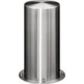 Edelstahl-Sperrpfosten Ø 306 mm, Flachkopf zum Aufdübeln, Höhe 900 mm