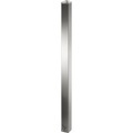 Edelstahl-Sperrpfosten 70 x 70 mm, Spitzkopf zum Einbetonieren