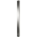 Edelstahl-Sperrpfosten 70 x 70 mm, Spitzkopf zum Einbetonieren, herausnehmbar