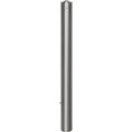 Edelstahl-Sperrpfosten Ø 102 mm, Spitzkopf zum Einbetonieren, mit Bodenhülse, Profilzylinder