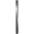 Edelstahl-Sperrpfosten mit Flachkopf zum fest Einbetonieren, 70 x 70 mm