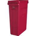 Rubbermaid Mülleimer 87 l (B x H x T) 279 x 762 x 558 mm Rot 1 St.