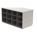 Sitover-Garderobenbank, Edelstahl
