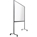 undefined, Hygieneschutzwand Work Board, mit Rollen, Acrylglas transparent & Stahl, B 1200 x H 1500 mm