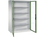 Sichtfenster-Flügeltürschrank