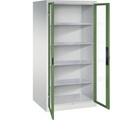 Sichtfenster-Flügeltürschrank