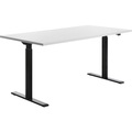 Topstar Schreibtisch, elektrisch höhenverstellbar BxT 1600 x 800 mm Platte weiß, Gestell schwarz