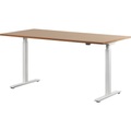 Topstar Schreibtisch, elektrisch höhenverstellbar BxT 1600 x 800 mm Platte Buche-Dekor, Gestell weiß
