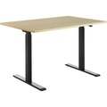 Topstar Schreibtisch, elektrisch höhenverstellbar BxT 1200 x 800 mm Platte Ahorn-Dekor, Gestell schwarz