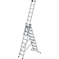 MUNK Stufen-Mehrzweckleiter 3-teilig, mit Traverse 3 x 8 Stufen