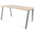Schreibtisch BLANCA HxBxT 740 x 1400 x 800 mm Buche-Dekor, Gestell grau