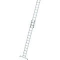 MUNK Stufen-Schiebeleiter, 2-teilig mit nivello®-Traverse 24 Stufen