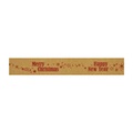 Packband, Merry Christmas, VE 6 Rollen, braun/rot, Bandbreite 50 mm