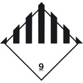 undefined, Gefahrgutaufkleber, Verschieden gefährliche Stoffe (Gefahr der Klasse 9), ohne Text, VE 500 Stk, weiß, ab 20 VE