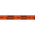 undefined, Warn-Klebeband, Aufdruck Vorsicht! Hochempfindliche Elektrogeräte, VE 3 Stk, Bandbreite 50 mm, ab 2 VE